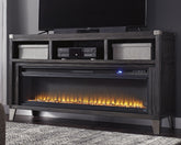 Orleans Furniture - Ashley Furniture - Todoe 65" TV Stand with Electric Fireplace - 65" TV Stand with Electric Fireplace / Gray - W901W1